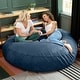 preview thumbnail 28 of 66, Jaxx Cocoon 6 Ft Giant Bean Bag Sofa and Lounger for Adults, Microsuede