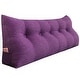 preview thumbnail 9 of 58, WOWMAX Large Bed Headboard Pillow Back Support Reading Wedge Cushion