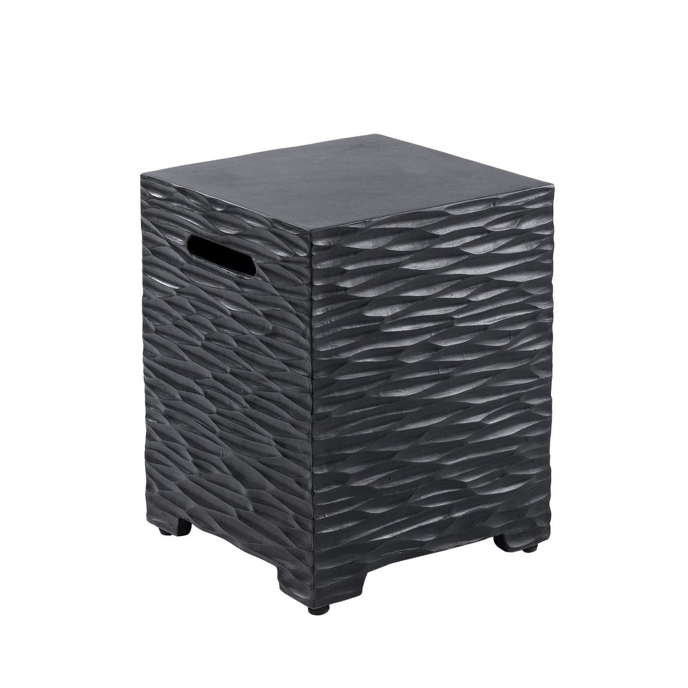 COSIEST Concrete Outdoor Propane Tank Cover Table