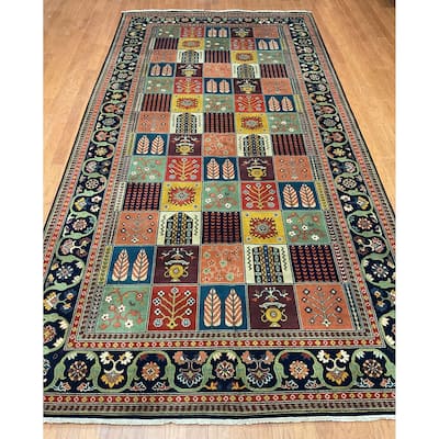 HERAT ORIENTAL Hand-knotted Indo 6' x 12' Bakhtiari Wool Runner - 6' x 12'