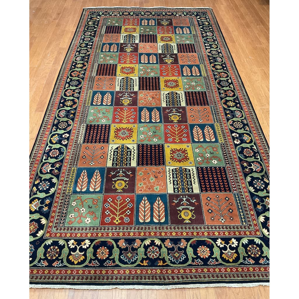 HERAT ORIENTAL Hand-knotted Indo 6' x 12' Bakhtiari Wool Runner - 6' x 12'