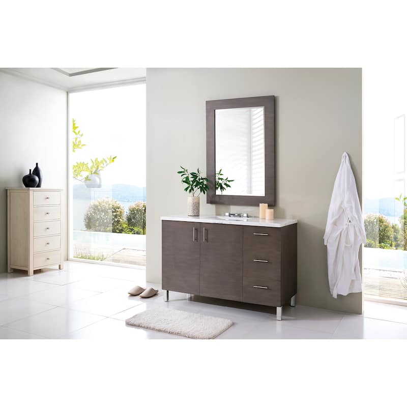 James Martin Vanities Metropolitan 48" Single Vanity, Silver Oak