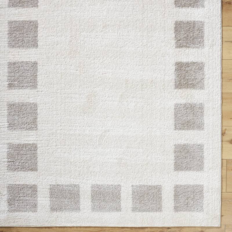 Livabliss Fossay Shag Modern & Contemporary Checkered Washable Area Rug