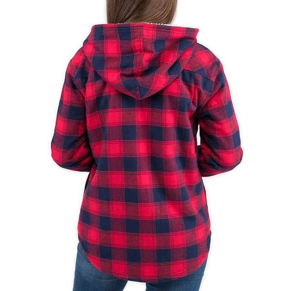 Shop Boston Traders Women Plush Sherpa Lined Hooded Cotton Flannel