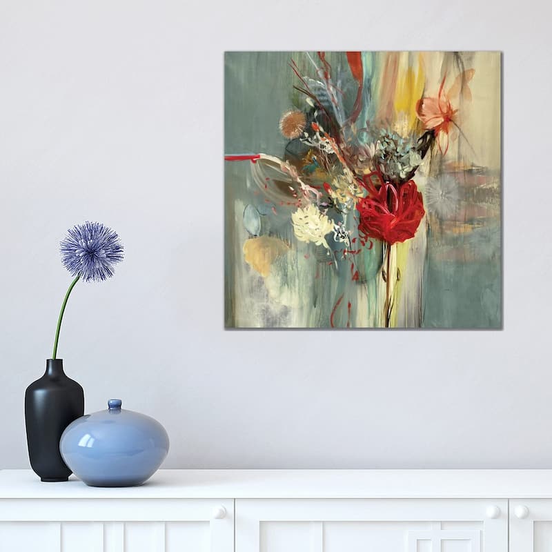 iCanvas "Floral Life" by Sarah Stockstill Canvas Print - 18x18x1.5