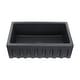 preview thumbnail 10 of 14, Highpoint Collection Reversible 30-inch Fireclay Farmsink Matte Dark Grey