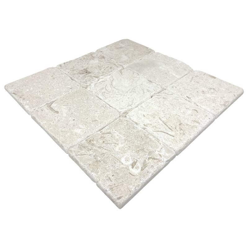 Fresca Limestone 4" x 4" Tumbled TIle