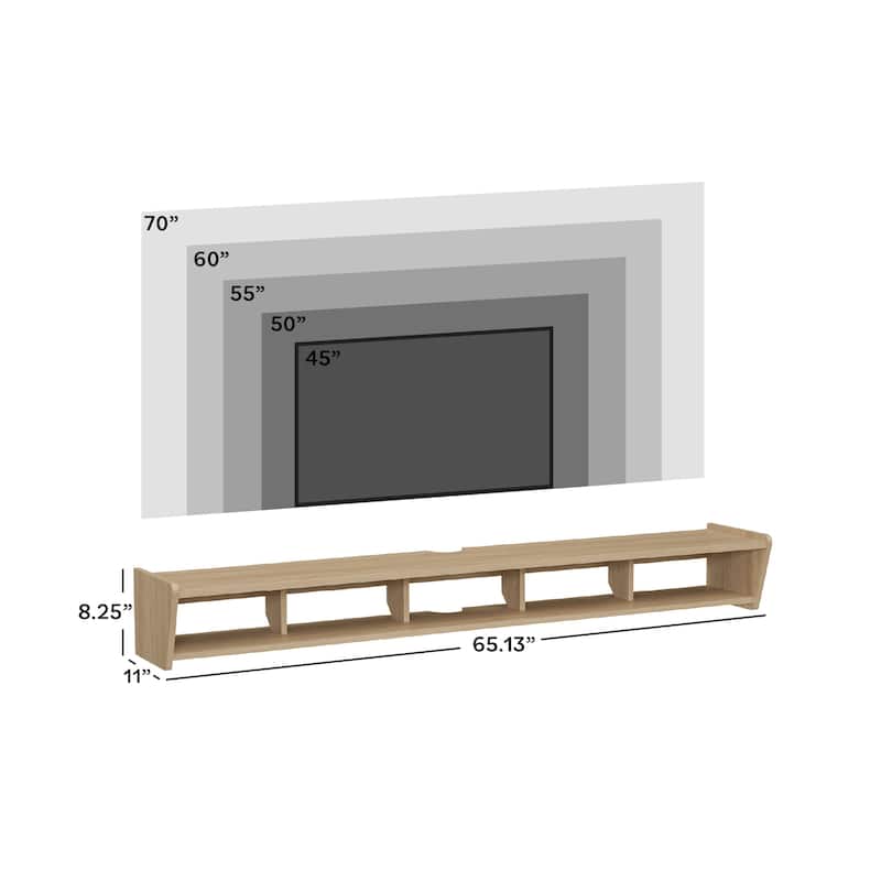Walker Edison Floating Wall-Mounted TV Stand