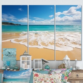 Designart quot Hawaii Golden Shores I quot Hawaii Wall Art Print Set Bed Bath