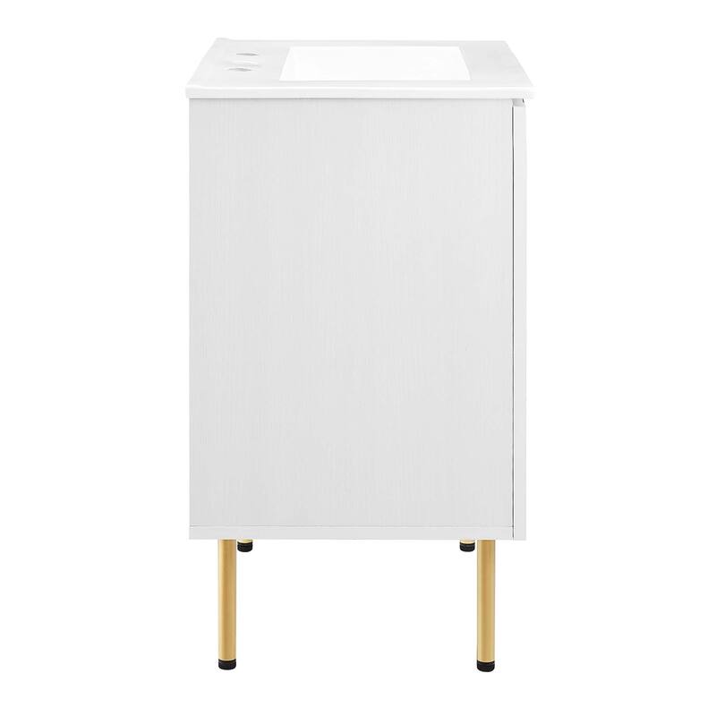 Chaucer 18"/24"/30"/36"/48"Single Basin/48" White Basin Bathroom Vanity