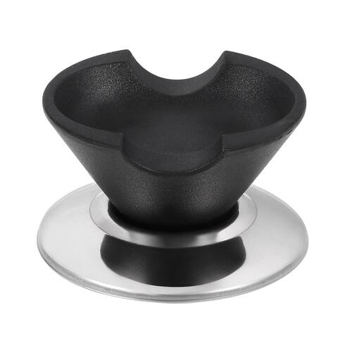 Pot Lid Handle Knob Cap Stand 67mm Base Dia 63 x 29.6mm Handle - Black