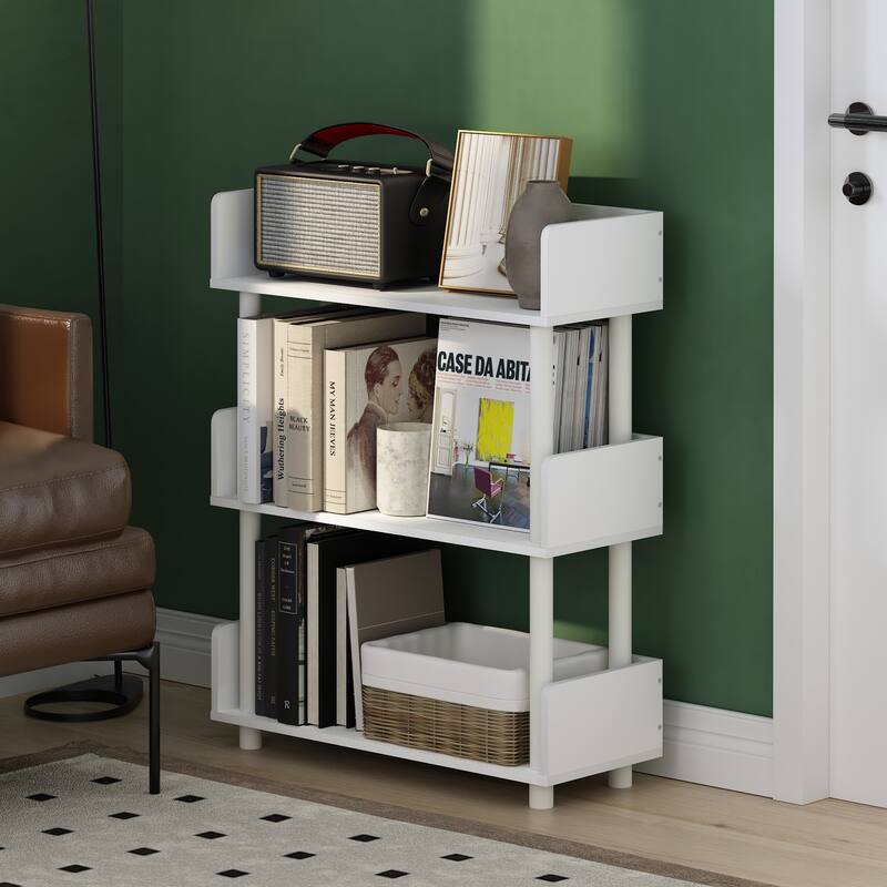 Furinno Turn-N-Tube 3-Tier Toolless Freestanding Multipurposes Display Rack, Espresso