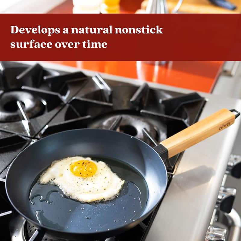 Alva Forest Carbon Steel Pan Pre-Seasoned with Natural Mineral Oil