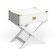 preview thumbnail 5 of 9, Yore Contemporary 24-inch Solid Wood 1-Drawer Side Table by Furniture of America