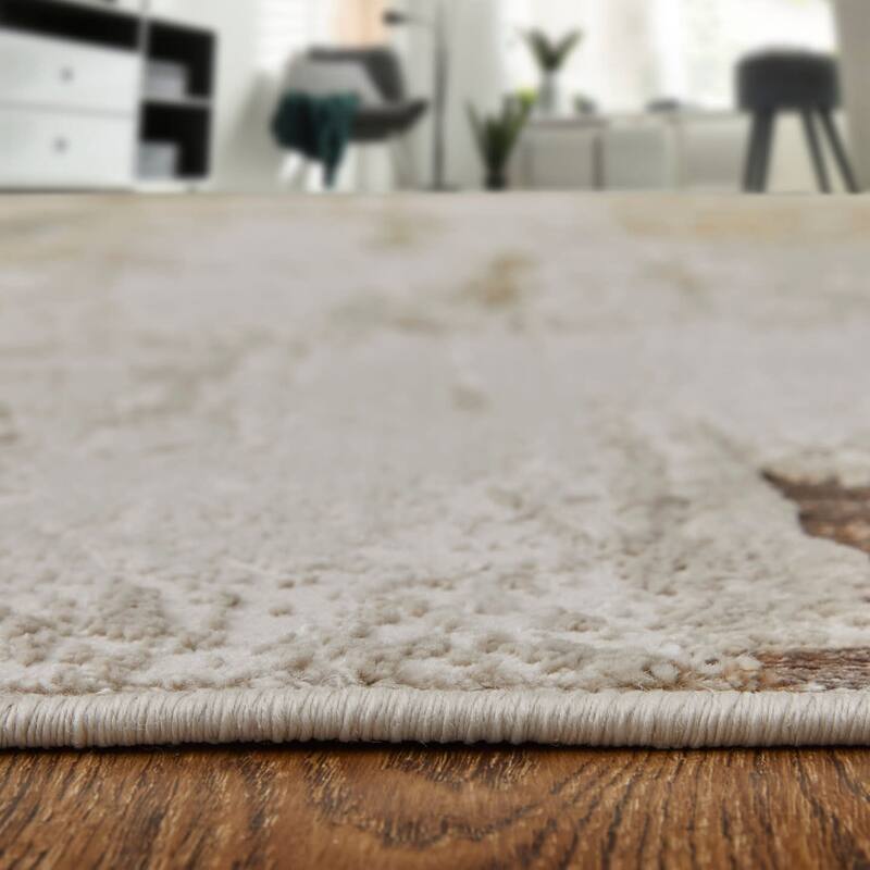 Grand Bazaar Tripoli Machine Made Abstract Modern Area Rug