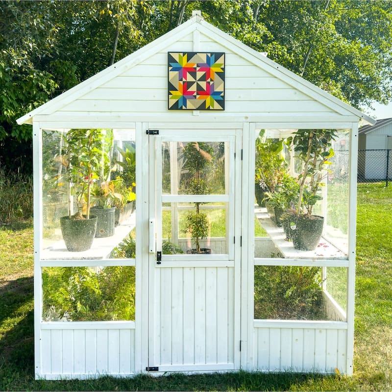 Zylina Greenhouse & Garden Art - Rainbow Colors Quilt