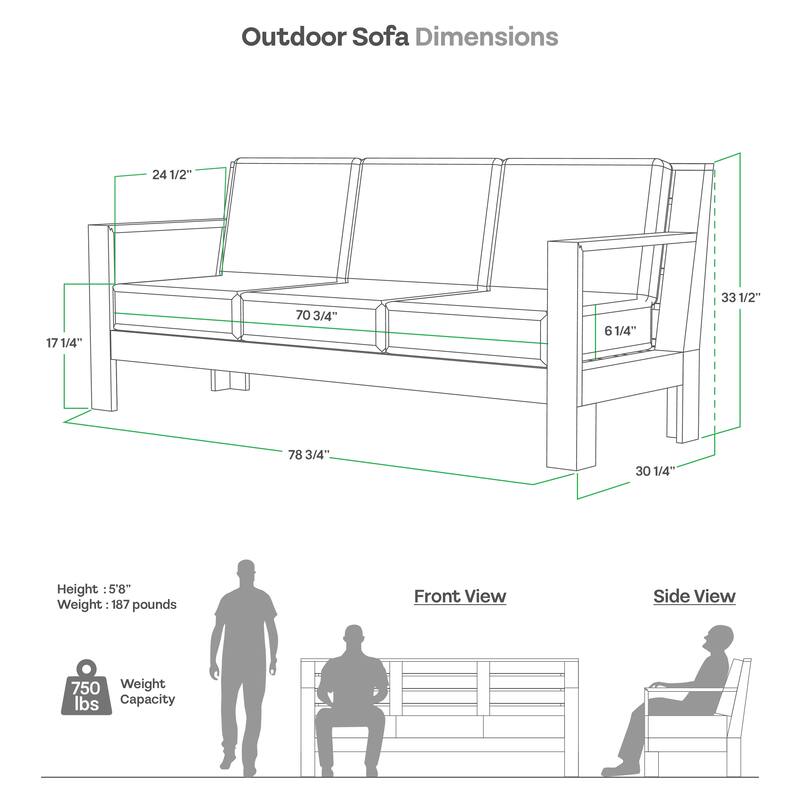 Cambridge Casual Logan 4-Piece Outdoor Conversation Set with Sunbrella Cushion