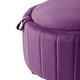 preview thumbnail 28 of 55, 30" W Round Velvet Upholstered Storage Ottoman with Flip Top Tray