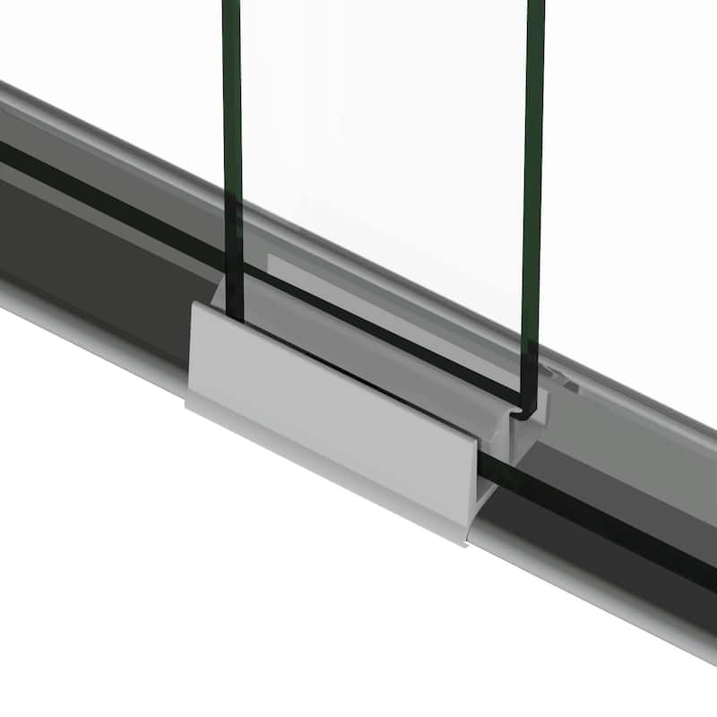 Elegant 60" W x 72" H Double Sliding Shower Doors Black or Brushed Nickel or Chrome finish - 60'' x 72''