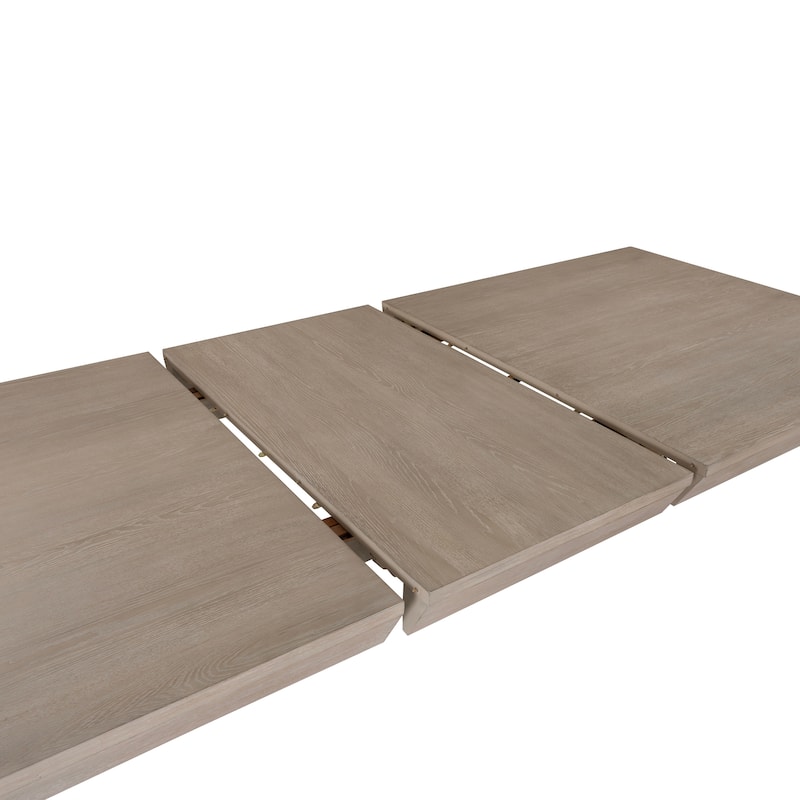 Furniture of America Durem Modern 118-inch Solid Wood Extendable Dining Table with Leaf