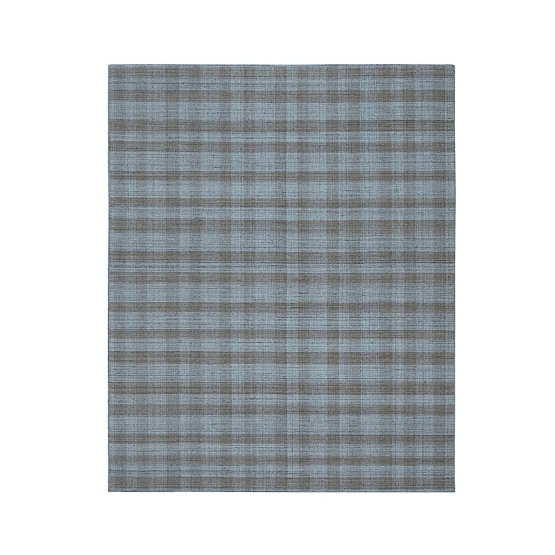 Home Decor EORC Hand-Woven Wool Plaid Rug, Beig. E Stylish and Durable Area Rug for Adding Warmth and Texture to Your Living