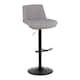 Option Light Grey Fabric/Black Metal