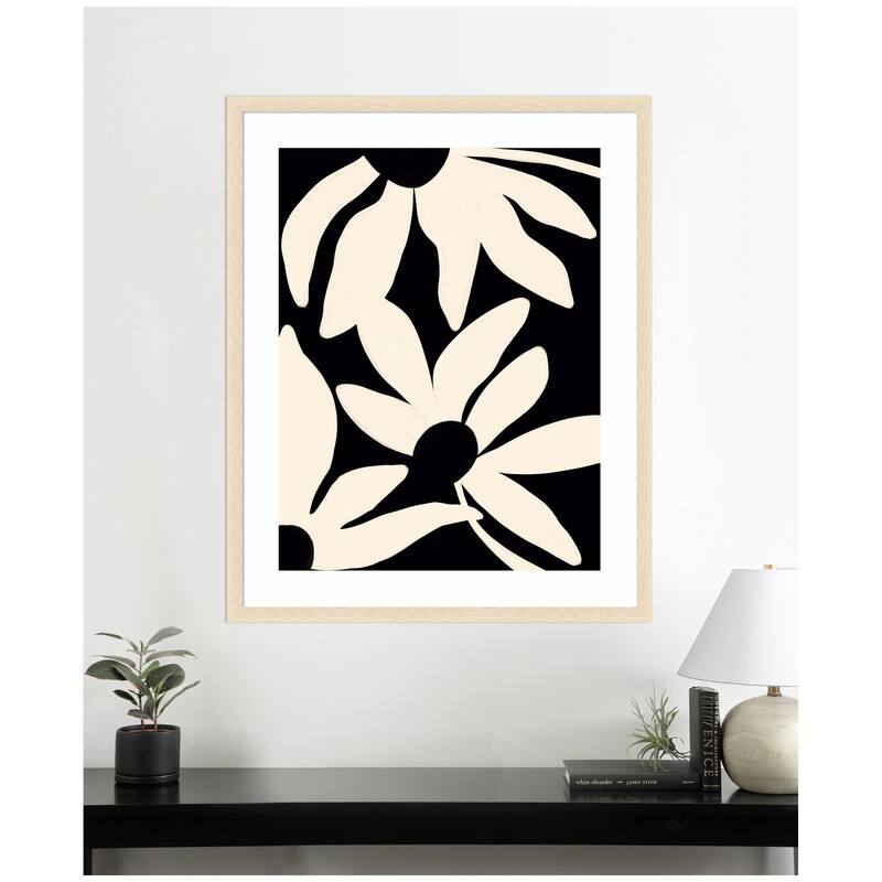 Kate and Laurel Framed Art Minimal Blooms by Alicia Bock