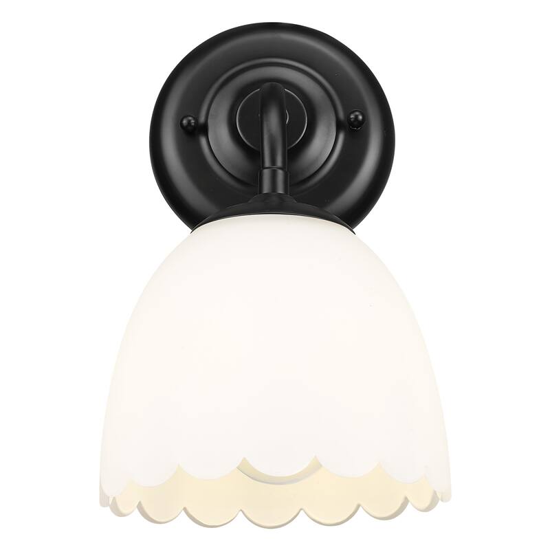 Golden Lighting Dorinda 1-light Wall Sconce in Matte Black