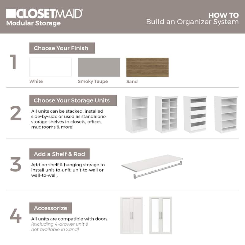 ClosetMaid Modular Storage 12-Pair Shoe Shelf Unit