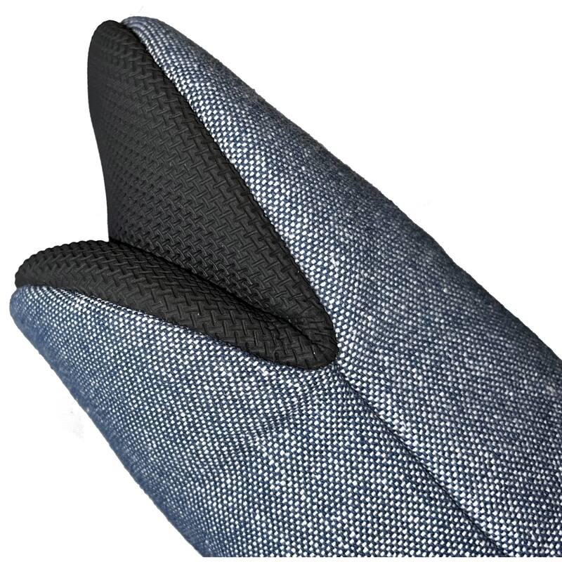 Blue Denim Heat Resistant Thick Soft Quilted Lining Kitchen Mini Oven Glove Mitts - 1 Pair