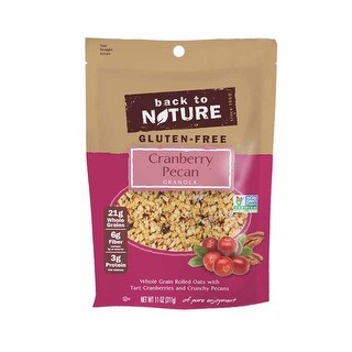Back To Nature Cranberry Pecan Granola Whole Grain Oats With Tart Cranberries Crunchy Pecans 6 Pack 11oz Overstock