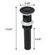 preview thumbnail 12 of 14, Pop-up Bathroom Sink Drain With Overflow