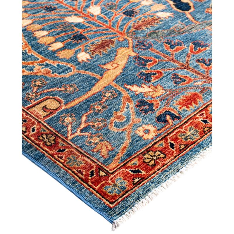 Serapi One-of-a-Kind Hand-Knotted Area Rug - Blue - 8' 2" x 10' 0"