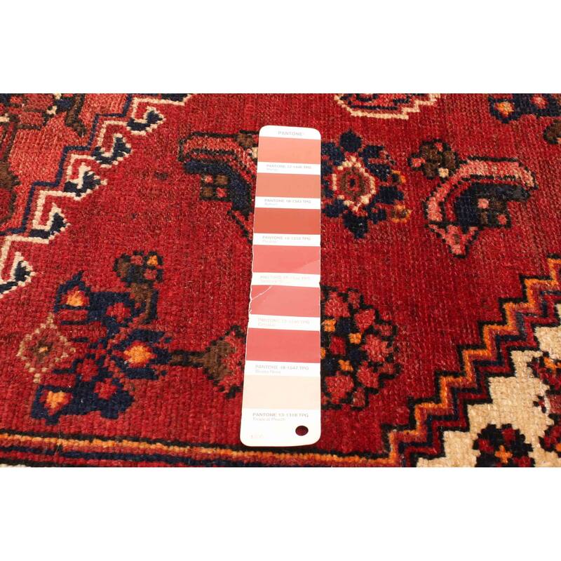 ECARPETGALLERY Hand-knotted Andelz Red Wool Rug - 3'10 x 6'4