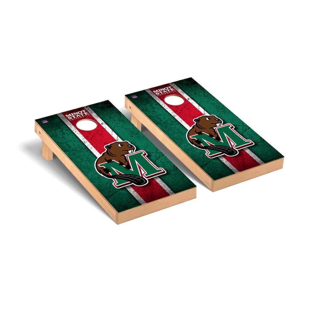 Minot State MSU Beavers Vintage Cornhole Board Set
