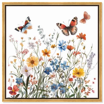 Garden of Fluttering Canvas by Art Remedy