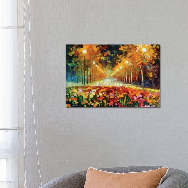 iCanvas "Alley Of Roses" by Leonid Afremov Canvas Print - 18x26x1.5