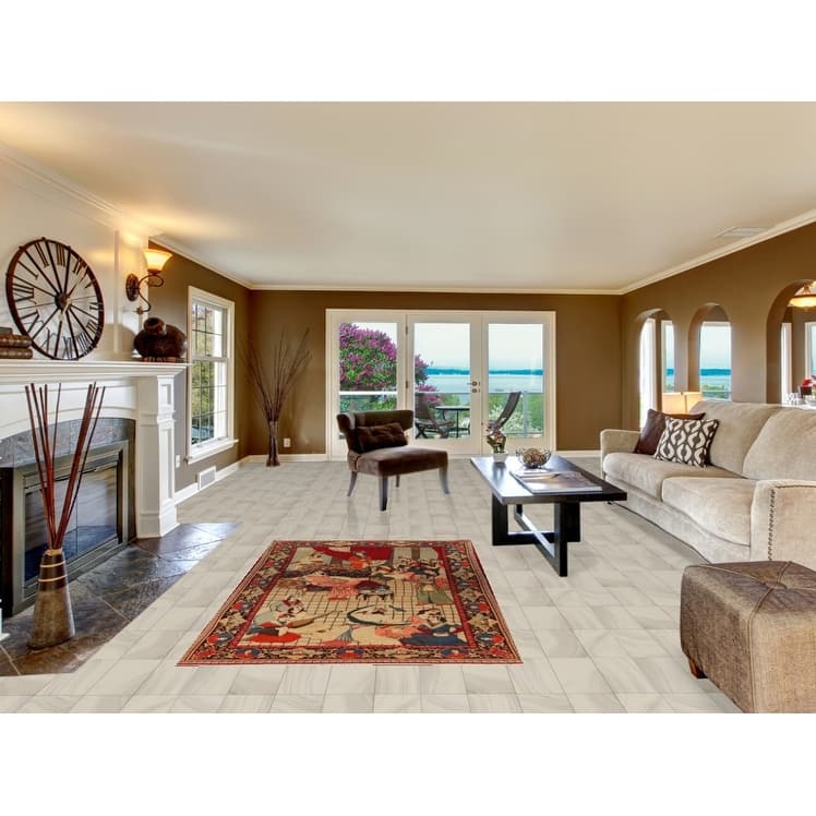 Pre-1900 Antique Pictorial Kashan Persian Rug Hand-Knotted Wool Carpet - 4'3"x 7'0"