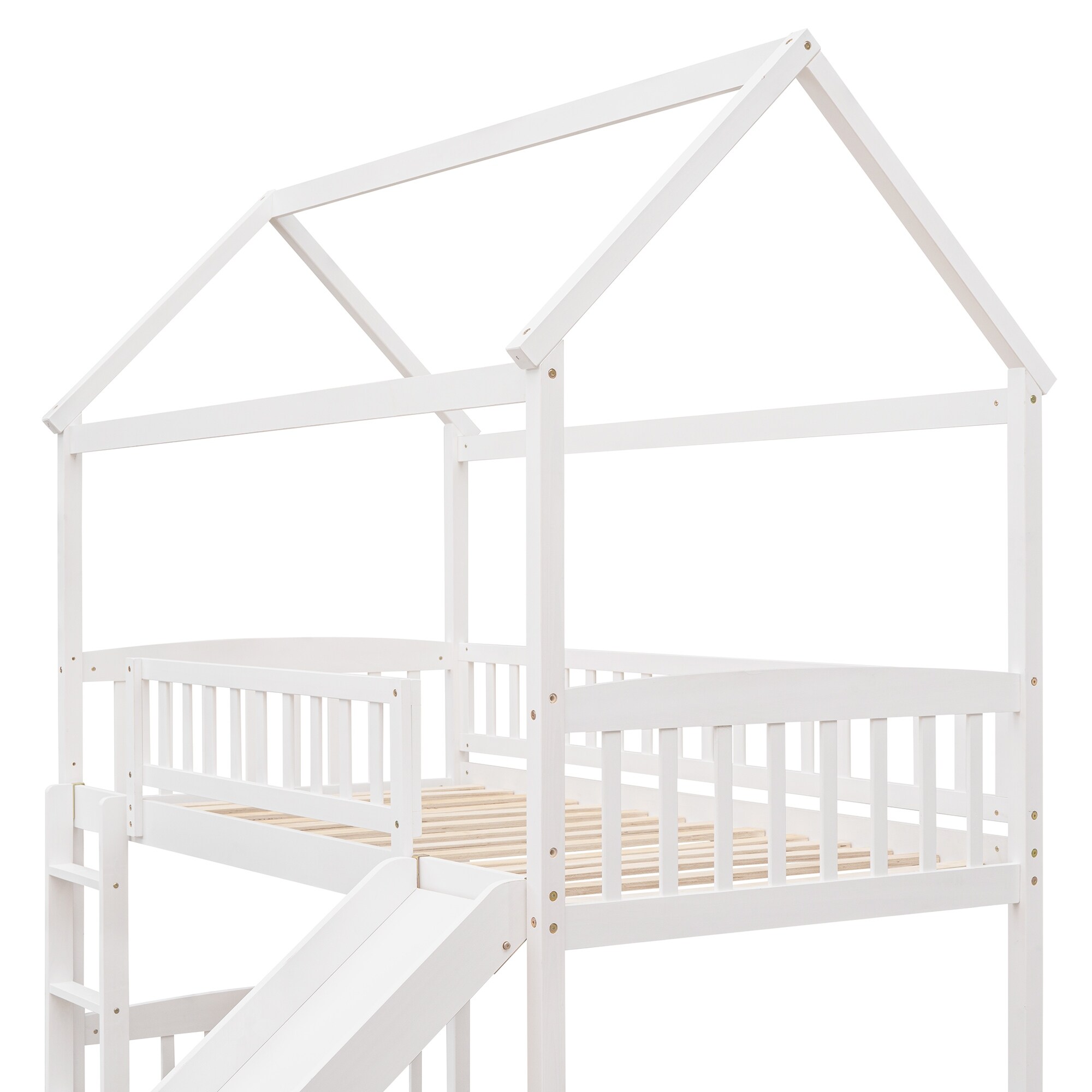 White bunk bed frame cheap