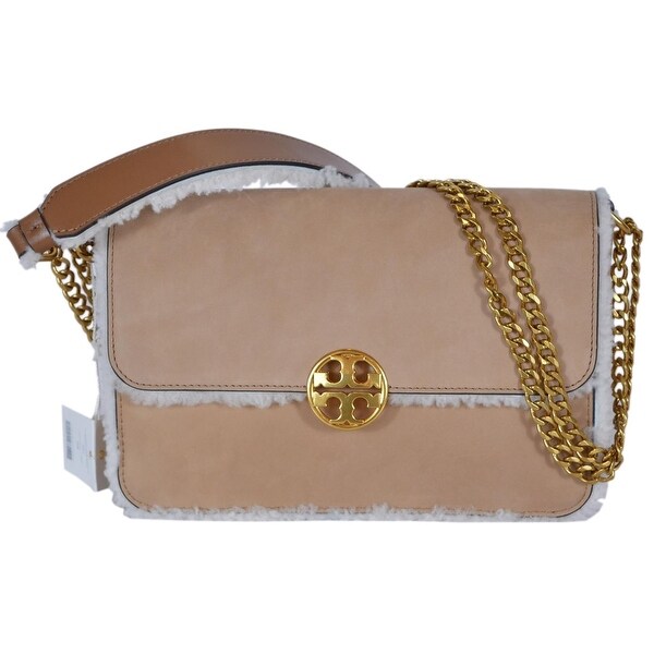 tory burch shearling bag