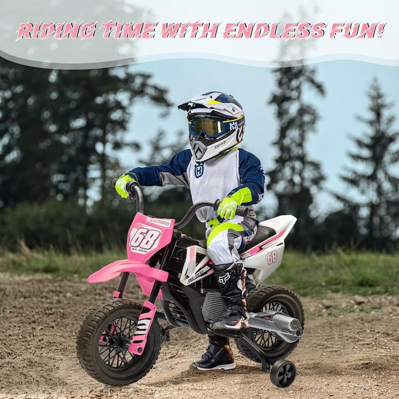 12V Electric Dirt Bike Ride on Toy with 2 * 25W Motor
