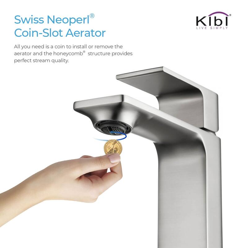 Lead-free Solid Brass Single Handle Bathroom Vanity Faucet with Hose