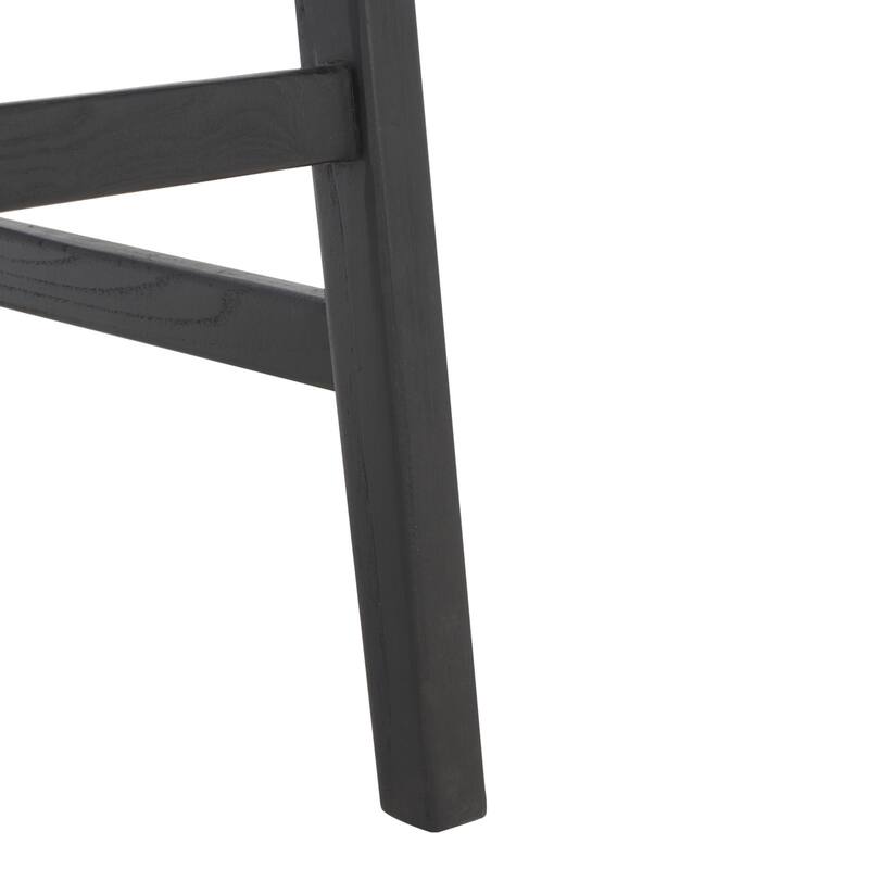 SAFAVIEH Remzija 30-inch Woven Leather Rectangle Bar Stool - 20" W x 19" D x 30" H