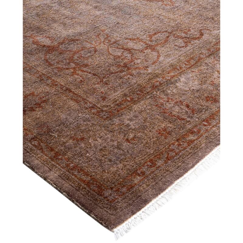 Overdyed One-of-a-Kind Hand-Knotted Area Rug - Brown - 4' 8" x 7' 1"