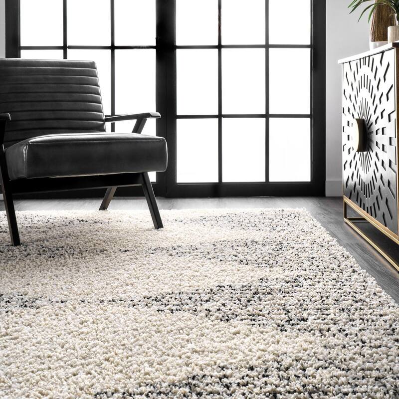 Nuloom Geometric Scarlette Abstract Diamonds Soft Shag Area Rug