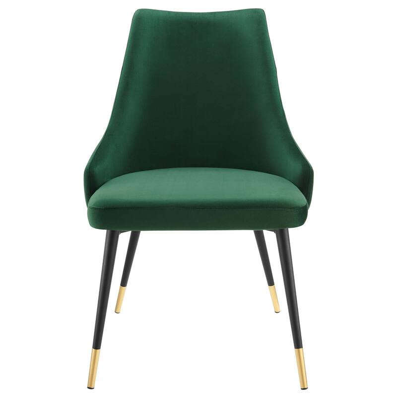 Modway Adorn Dining Side Chair Performance Velvet in Navy, Set of 2