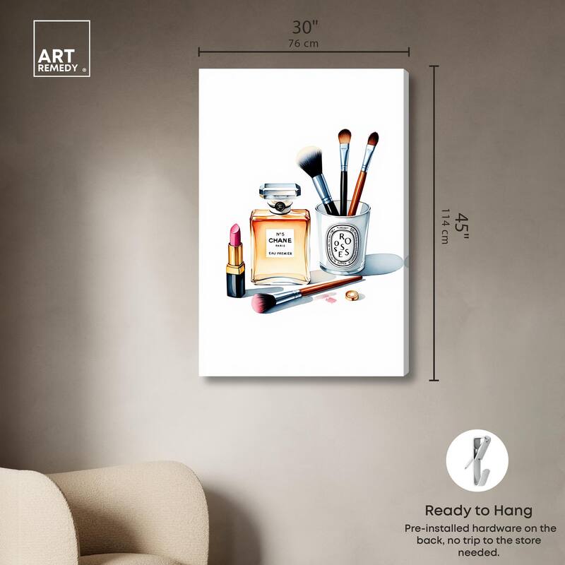 Bottle Beauty Canvas by Art Remedy, Gallery Wrapped