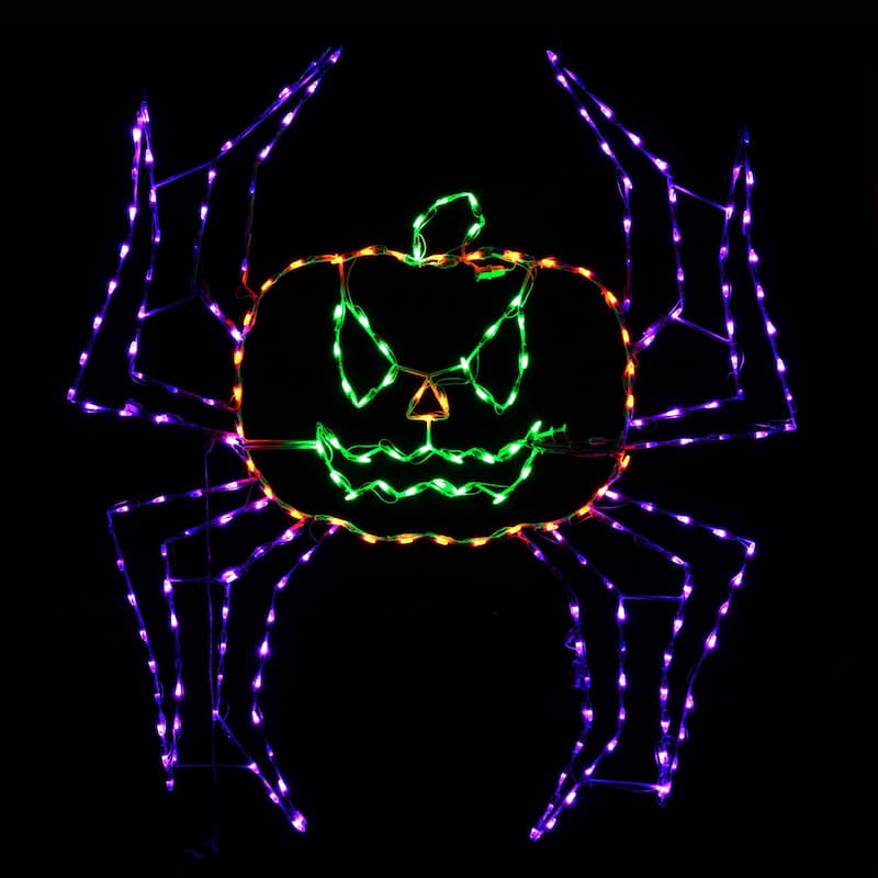 Halloween LED Animated Spider Pumpking 60 inches