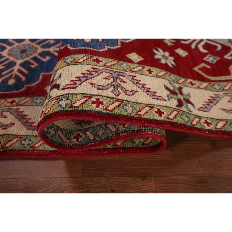 Kazak Oriental Runner Rug Handmade Wool Carpet - 2'8" x 10'0"