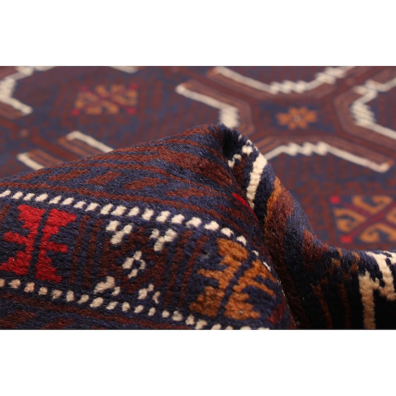 ECARPETGALLERY Hand-knotted Teimani Navy Wool Rug - 3'11 x 6'8